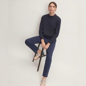 EVERLANE Men The No-Sweat Sweater Uniform Size Large Navy Blue